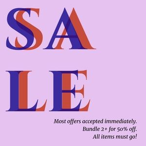 All items must go CHILDREN'S SALE!